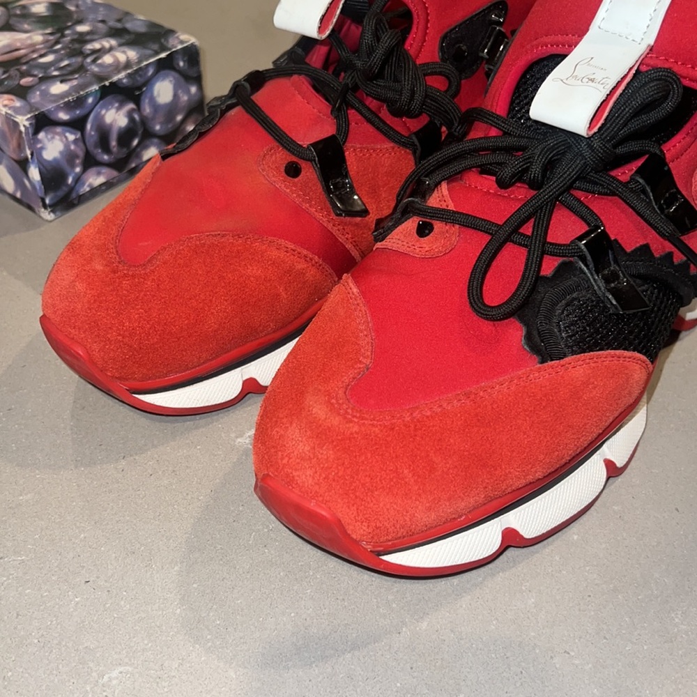 CHRISTIAN LOUBOUTIN RED RUNNER sz13 - Picture 12 of 12